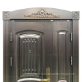 Best price top supplier luxury design metal galvanized security steel door for villa